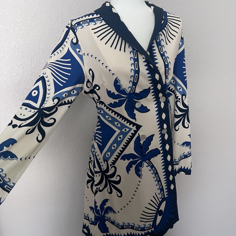 NWOT FARM RIO For Anthropologie Long Sleeve Blazer Dress Size Small MSRP $210 - Picture 2 of 12